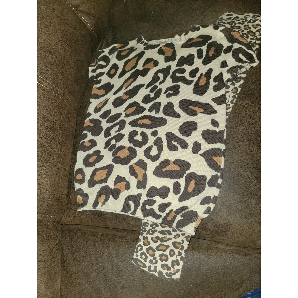 Gymboree glamorous‎ friends leopard sweater size 7 8 leggings size 8